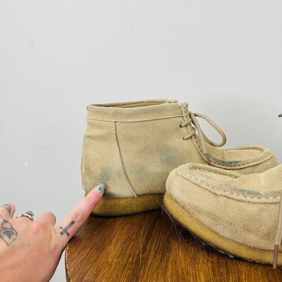 Roper Tan Suede Leather Chukka Boots Men’s Size 8 - Picture 7 of 13